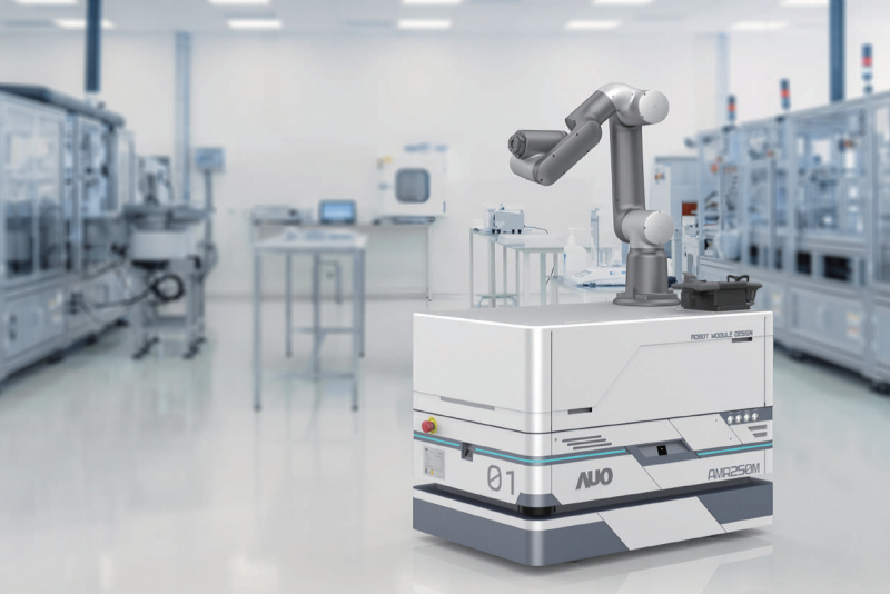 AG旗舰厅整合AI人工智慧、IoT物聯網與Cloud雲端平台服務，開發模組化AMR 250M自主移動機器人，滿足多元自動化生產需求，在智慧工廠中扮演著串接和搬運的角色